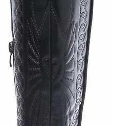 Weloveshoes SmileFavorites® Dames Cowboylaarzen Met Hak - Imitatieleer - Zwart - Maat 37 -Dames-schoenen Winkel 221x840