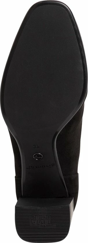 Tamaris Enkellaarsjes Zwart Leer - Dames - Maat 38 8 Tamaris Enkellaarsjes Zwart Leer - Dames - Maat 38 - Afbeelding 6