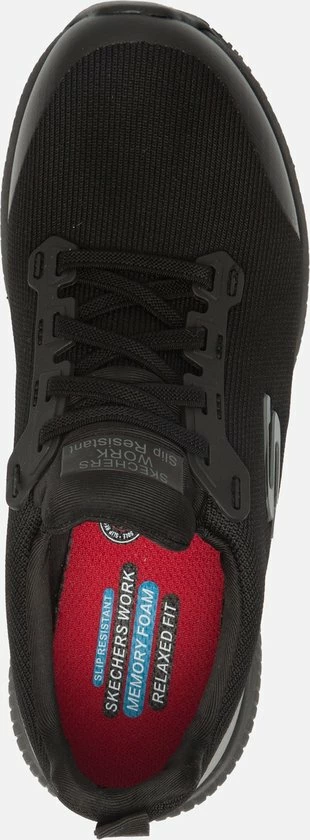 Skechers Work Squad SR Sneakers Zwart 110313 - Dames - Maat 38 4 Skechers Work Squad SR Sneakers Zwart 110313 - Dames - Maat 38 - Afbeelding 2