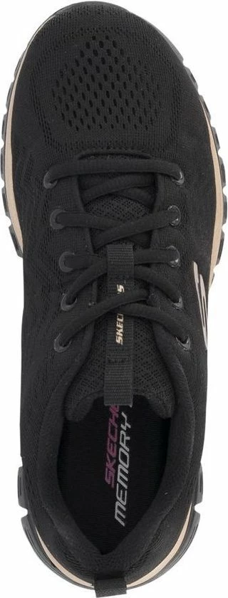 Skechers Graceful Get Connected Dames Sneakers - Zwart - Maat 39 4 Skechers Graceful Get Connected Dames Sneakers - Zwart - Maat 39 - Afbeelding 2