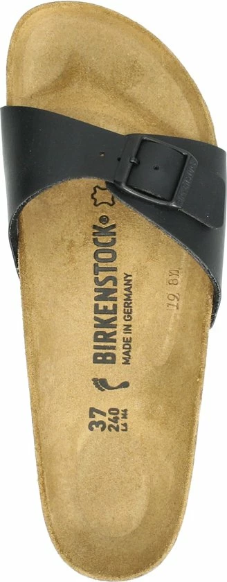 Birkenstock Madrid Dames Slippers Small Fit - Black - Maat 41 19 Birkenstock Madrid Dames Slippers Small Fit - Black - Maat 41 - Afbeelding 17
