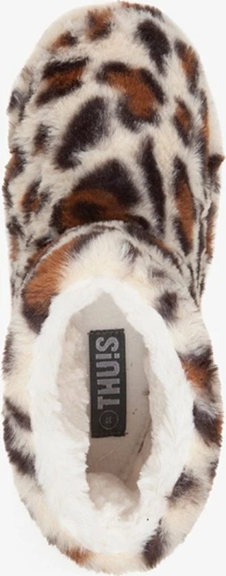 Thu!s Dames Sloffen Met Luipaardprint - Beige - Maat 41 - Pantoffels 7 Thu!s Dames Sloffen Met Luipaardprint - Beige - Maat 41 - Pantoffels - Afbeelding 5