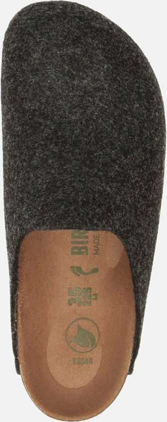 Birkenstock Amsterdam Anthracite Narrow VEG Felt Wooly Home Unisex Pantoffels - Antraciet - Maat 38 10 Birkenstock Amsterdam Anthracite Narrow VEG Felt Wooly Home Unisex Pantoffels - Antraciet - Maat 38 - Afbeelding 8