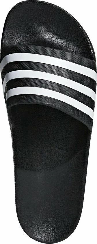Adidas Slippers Adilette - UK 11 (maat 46) - Zwart/wit 4 Adidas Slippers Adilette - UK 11 (maat 46) - Zwart/wit - Afbeelding 2