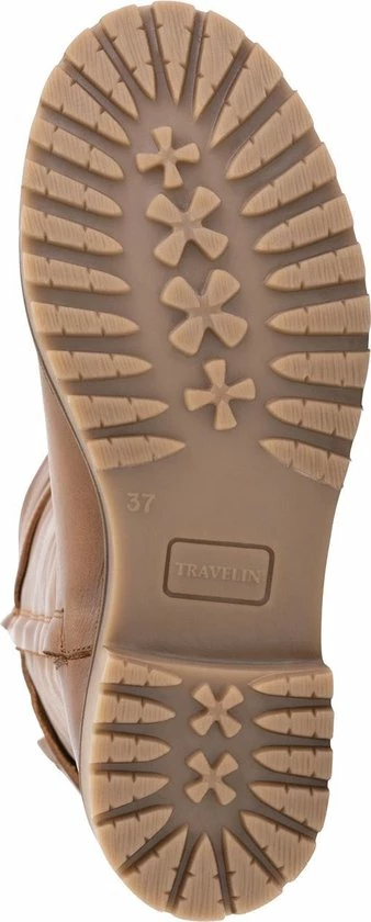 Travelin' Solstad Leren Dames Laarzen - Wol Gevoerde Laars - Cognac Bruin Leer - Maat 42 8 Travelin' Solstad Leren Dames Laarzen - Wol Gevoerde Laars - Cognac Bruin Leer - Maat 42 - Afbeelding 6