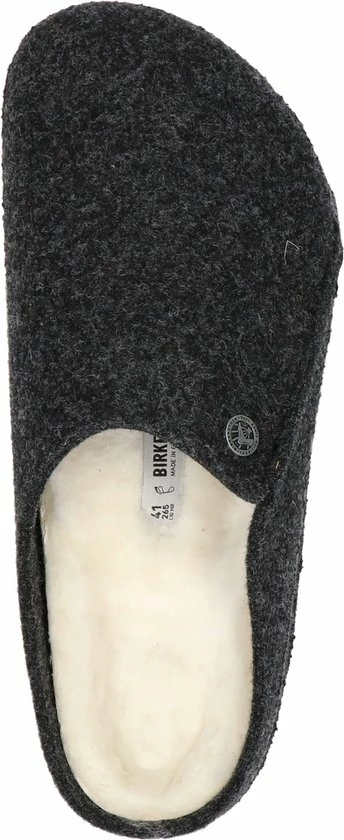 Birkenstock Zermatt Regular Filz Shearling Cozy Home Pantoffels - Anthraciet - Maat 42 14 Birkenstock Zermatt Regular Filz Shearling Cozy Home Pantoffels - Anthraciet - Maat 42 - Afbeelding 12