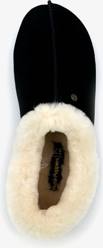 Hush Puppies Zwarte Dames Pantoffels - Zwart - Maat 38 - Sloffen - Echt Leer 7 Hush Puppies Zwarte Dames Pantoffels - Zwart - Maat 38 - Sloffen - Echt Leer - Afbeelding 5