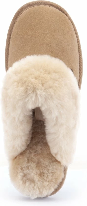Warmbat Flurry Suede Dames Pantoffels - Camel - Maat 42 6 Warmbat Flurry Suede Dames Pantoffels - Camel - Maat 42 - Afbeelding 4