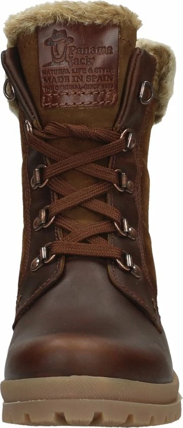 Panama Jack Tuscani B26 Veterboots Cognac Leer - Dames - Maat 39 7 Panama Jack Tuscani B26 Veterboots Cognac Leer - Dames - Maat 39 - Afbeelding 5