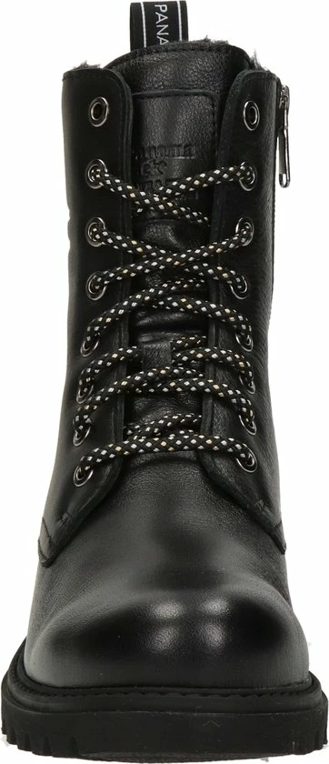Panama Jack Frisia B1 Veterboots Zwart Leer - Dames - Maat 39 5 Panama Jack Frisia B1 Veterboots Zwart Leer - Dames - Maat 39 - Afbeelding 3