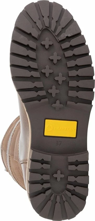 Travelin' Danmark Dames Outdoorlaarzen - Gevoerde Waterdichte Wandellaars - Donkerbruin Leer - Maat 39 8 Travelin' Danmark Dames Outdoorlaarzen - Gevoerde Waterdichte Wandellaars - Donkerbruin Leer - Maat 39 - Afbeelding 6