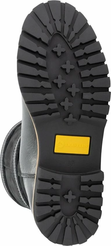 Travelin' Sweden Dames Outdoorlaarzen - Waterdicht En Ademend - Wol Gevoerde Wandellaars - Zwart Leer - Maat 40 7 Travelin' Sweden Dames Outdoorlaarzen - Waterdicht En Ademend - Wol Gevoerde Wandellaars - Zwart Leer - Maat 40 - Afbeelding 6