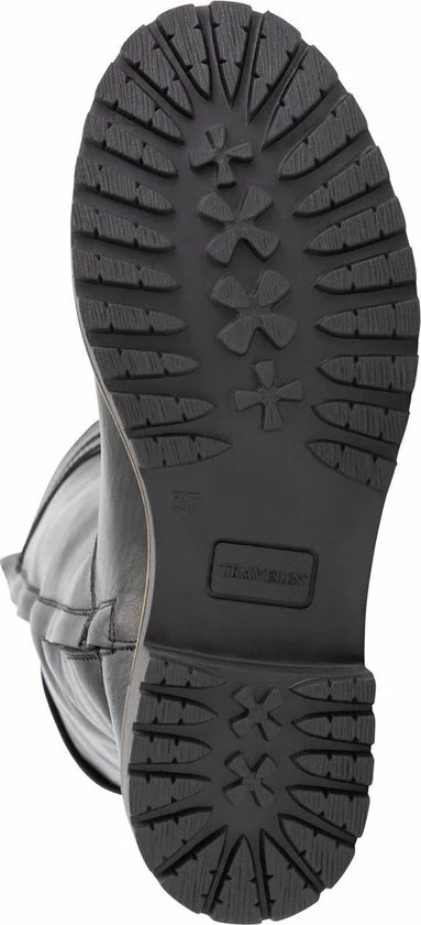 Travelin' Stavanger Leren Dames Laarzen - Wol Gevoerde Laars - Zwart Leer - Maat 38 8 Travelin' Stavanger Leren Dames Laarzen - Wol Gevoerde Laars - Zwart Leer - Maat 38 - Afbeelding 6