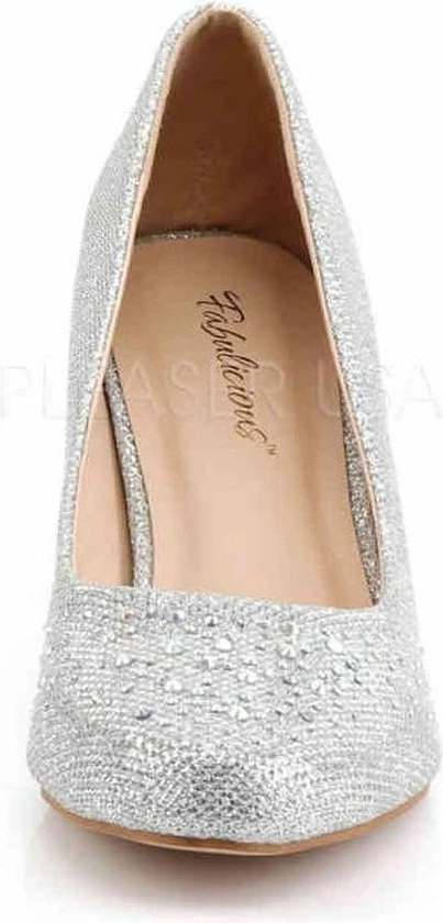 Pleaser EU 41,5 = US 11 | DORIS-06 | 2 1/2 Kitten Heel, Pump Embellished W/RS Glitt 4 Pleaser EU 41,5 = US 11 | DORIS-06 | 2 1/2 Kitten Heel, Pump Embellished W/RS Glitt - Afbeelding 2