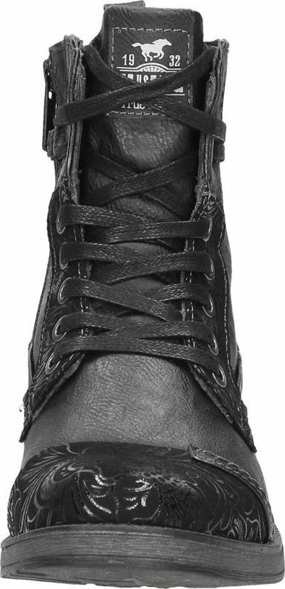 Mustang Dames Veterboot - Zwart - Maat 41 8 Mustang Dames Veterboot - Zwart - Maat 41 - Afbeelding 6