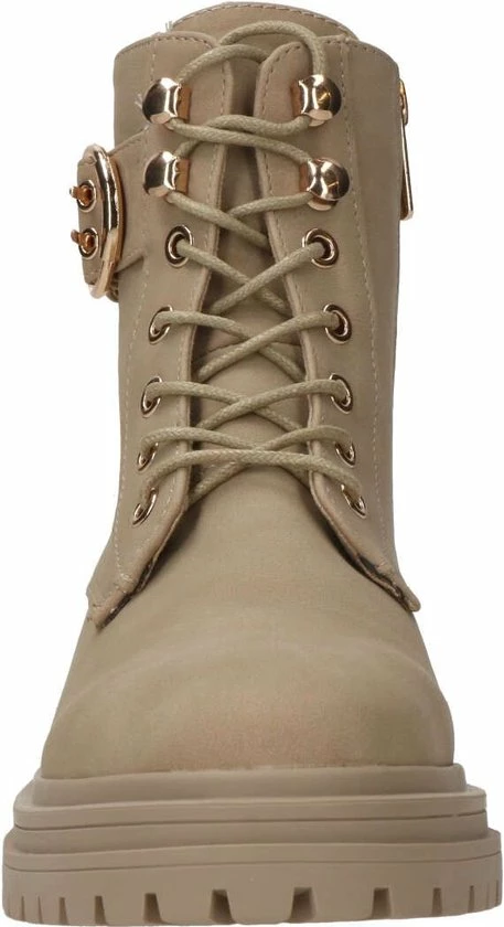 POSH By Poelman CATO Dames Veterlaarzen - Beige - Maat 42 10 POSH By Poelman CATO Dames Veterlaarzen - Beige - Maat 42 - Afbeelding 8