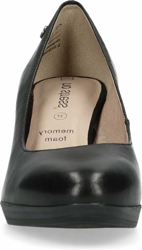 No Stress - Dames - Zwarte Leren Pumps - Maat 39 5 No Stress - Dames - Zwarte Leren Pumps - Maat 39 - Afbeelding 3