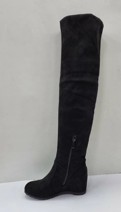 Pretty Shoes Breda Dames - Laars - Zwart - Maat 37 - Kunstsuede 5 Pretty Shoes Breda Dames - Laars - Zwart - Maat 37 - Kunstsuede - Afbeelding 3