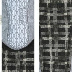 FALKE Cosyshoe Checked Dames Pantoffels - Grijs - Maat 37-38 -Dames-schoenen Winkel 483x840 1