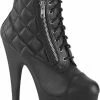 Pleaser Plateau Laarzen, Paaldans Schoenen -41 Shoes- ADORE-700-05 US 11 Zwart
