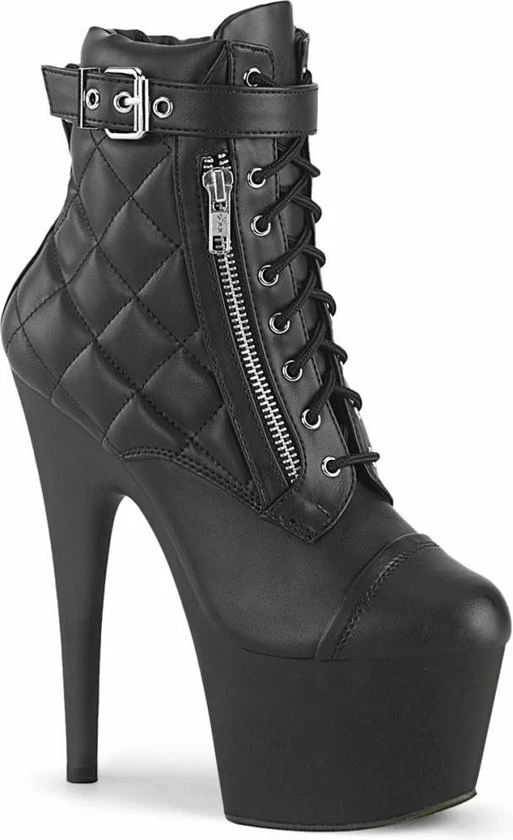 Pleaser Plateau Laarzen, Paaldans Schoenen -41 Shoes- ADORE-700-05 US 11 Zwart 3 Pleaser Plateau Laarzen, Paaldans Schoenen -41 Shoes- ADORE-700-05 US 11 Zwart