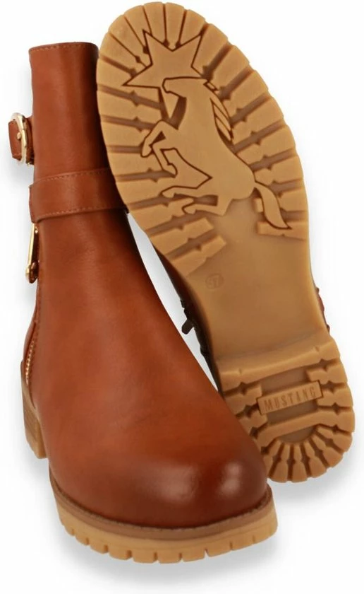 MUSTANG Dames Enkellaars Cognac COGNAC 40 7 MUSTANG Dames Enkellaars Cognac COGNAC 40 - Afbeelding 5