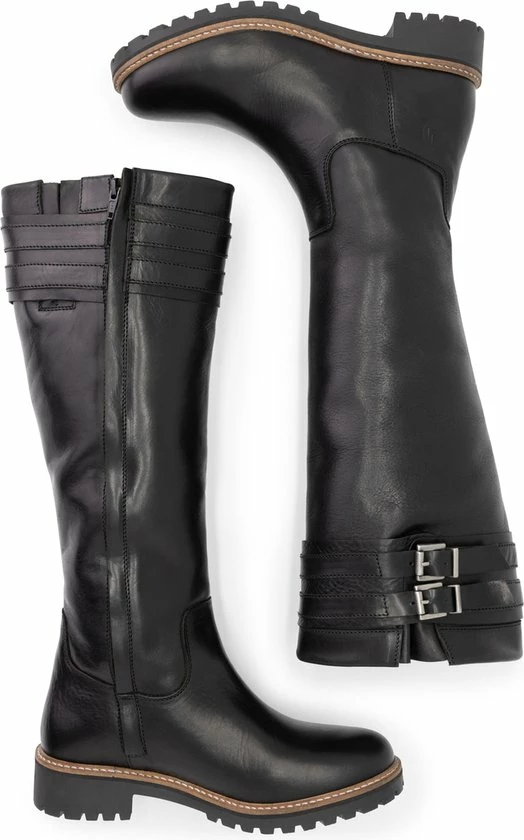 Travelin' Stavanger Leren Dames Laarzen - Wol Gevoerde Laars - Zwart Leer - Maat 38 7 Travelin' Stavanger Leren Dames Laarzen - Wol Gevoerde Laars - Zwart Leer - Maat 38 - Afbeelding 5