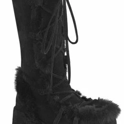 Demonia Plateau Laarzen -37 Shoes- CUBBY-311 US 7 Zwart