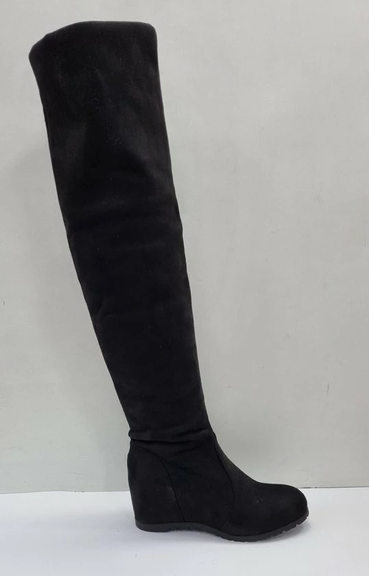 Pretty Shoes Breda Dames - Laars - Zwart - Maat 40 - Kunstsuede 3 Pretty Shoes Breda Dames - Laars - Zwart - Maat 40 - Kunstsuede