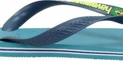 Havaianas Brasil Logo Unisex Slippers - Nautical Blue - Maat 41/42