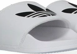 Adidas Slippers - Maat 43 - Unisex - Wit/zwart -Dames-schoenen Winkel 550x175