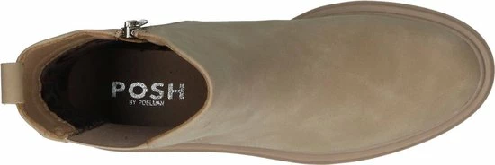 POSH By Poelman Enkellaarsjes - Dames - Beige - Maat 39 11 POSH By Poelman Enkellaarsjes - Dames - Beige - Maat 39 - Afbeelding 9