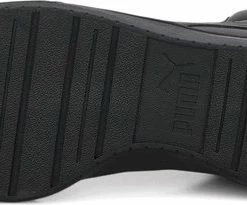 PUMA Caven Mid Unisex Sneakers - Black/TeamGold/Ebony - Maat 43 -Dames-schoenen Winkel 550x205 5