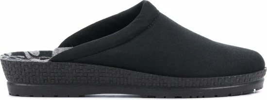 Rohde Vrouwen Canvas Harde Zool Pantoffels / Open Sloffen - 2291 - Zwart - Maat 40 3 Rohde Vrouwen Canvas Harde Zool Pantoffels / Open Sloffen - 2291 - Zwart - Maat 40