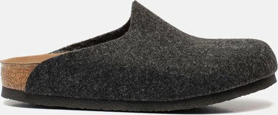 Birkenstock Amsterdam Anthracite Narrow VEG Felt Wooly Home Unisex Pantoffels - Antraciet - Maat 38 11 Birkenstock Amsterdam Anthracite Narrow VEG Felt Wooly Home Unisex Pantoffels - Antraciet - Maat 38 - Afbeelding 9