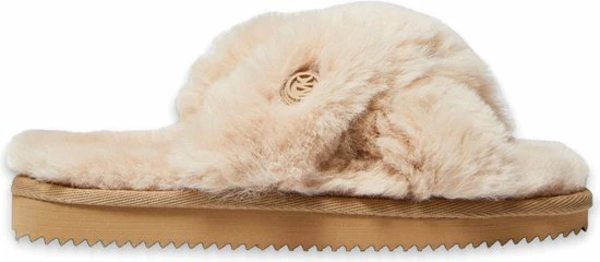 Michael Kors Lala Dames Pantoffels - Camel - Maat 37 12 Michael Kors Lala Dames Pantoffels - Camel - Maat 37 - Afbeelding 10