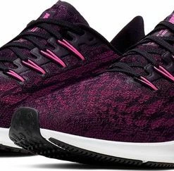Nike Wmns Air Zoom Pegasus 36 Dames Hardloopschoenen - Black/Pink Blast-True Berry-White - Maat 38,5