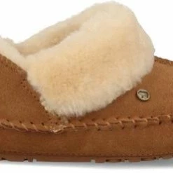 Warmbat Barrine Suede Dames Pantoffels - Cognac - Maat 39 -Dames-schoenen Winkel 550x248 5