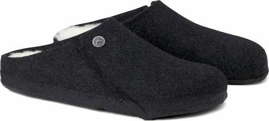 Birkenstock Zermatt Regular Filz Shearling Cozy Home Pantoffels - Anthraciet - Maat 42 3 Birkenstock Zermatt Regular Filz Shearling Cozy Home Pantoffels - Anthraciet - Maat 42