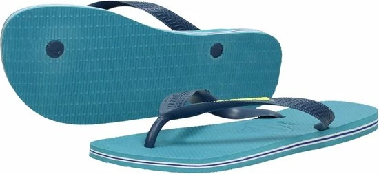 Havaianas Brasil Logo Unisex Slippers - Nautical Blue - Maat 41/42 6 Havaianas Brasil Logo Unisex Slippers - Nautical Blue - Maat 41/42 - Afbeelding 4