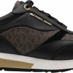 Michael Kors Allie Stride Dames Sneakers - Black/Brown - Maat 39