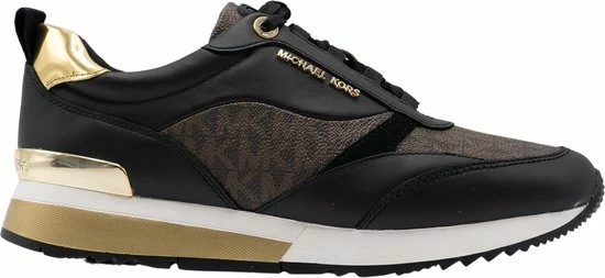 Michael Kors Allie Stride Dames Sneakers - Black/Brown - Maat 39 3 Michael Kors Allie Stride Dames Sneakers - Black/Brown - Maat 39