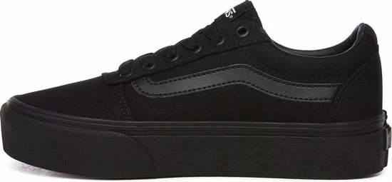 Vans Ward Platform Dames Sneakers - (Canvas) Black/Black - Maat 41 6 Vans Ward Platform Dames Sneakers - (Canvas) Black/Black - Maat 41 - Afbeelding 4