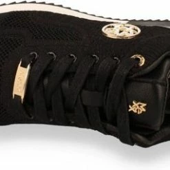 Mexx Dames Sneaker Gitte Glitter Zwart -Dames-schoenen Winkel 550x256 2