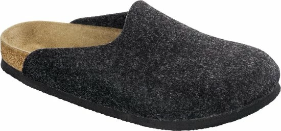 Birkenstock Amsterdam Anthracite Narrow VEG Felt Wooly Home Unisex Pantoffels - Antraciet - Maat 38 16 Birkenstock Amsterdam Anthracite Narrow VEG Felt Wooly Home Unisex Pantoffels - Antraciet - Maat 38 - Afbeelding 14