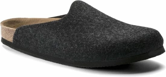 Birkenstock Amsterdam Anthracite Narrow VEG Felt Wooly Home Unisex Pantoffels - Antraciet - Maat 38 9 Birkenstock Amsterdam Anthracite Narrow VEG Felt Wooly Home Unisex Pantoffels - Antraciet - Maat 38 - Afbeelding 7
