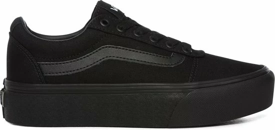 Vans Ward Platform Dames Sneakers - (Canvas) Black/Black - Maat 41 3 Vans Ward Platform Dames Sneakers - (Canvas) Black/Black - Maat 41