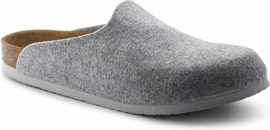 Birkenstock Amsterdam Light Gray Narrow VEG Felt Wooly Home Unisex Pantoffels - Lichtgrijs - Maat 38 3 Birkenstock Amsterdam Light Gray Narrow VEG Felt Wooly Home Unisex Pantoffels - Lichtgrijs - Maat 38