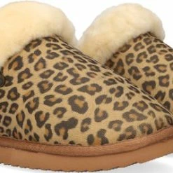 Warmbat Collie Dames Sloffen - Print Panther Cognac - Maat 38 -Dames-schoenen Winkel 550x267 10