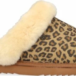 Warmbat Collie Dames Sloffen - Print Panther Cognac - Maat 38 -Dames-schoenen Winkel 550x267 11